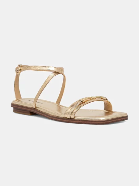 Кожени сандали MICHAEL Michael Kors Lena златисто