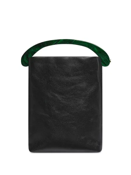 Geanta de piele Dries Van Noten din piele negru