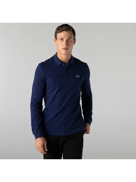 Lacoste поло синє