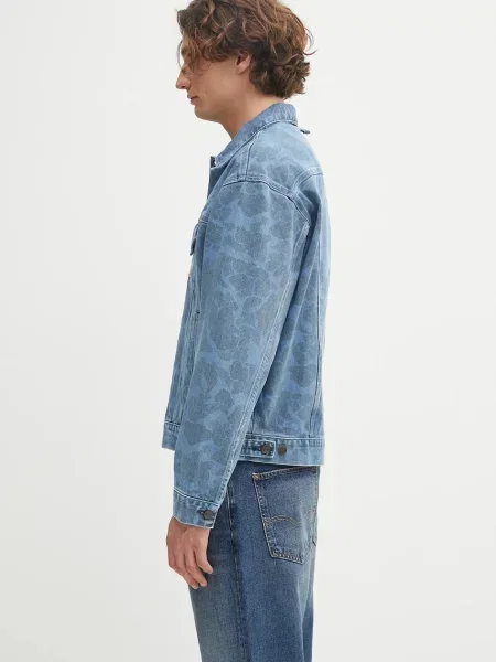 Carhartt WIP Τζιν μπουφάν Duck Helston Jacket μπλε