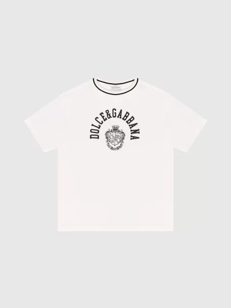 Детская футболка Dolce&gabbana белая