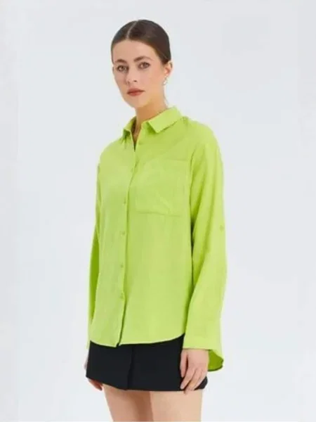 MixRay Bluza Hemden limeta