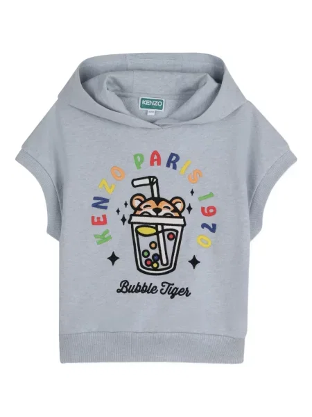 Bluza z kapturem dziecięca Kenzo szara