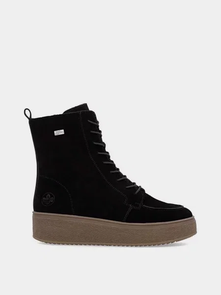 Кожаные ботинки Rieker черные