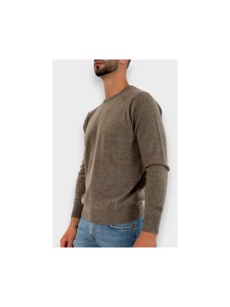 Sweter Saint Barth wełniany brązowy