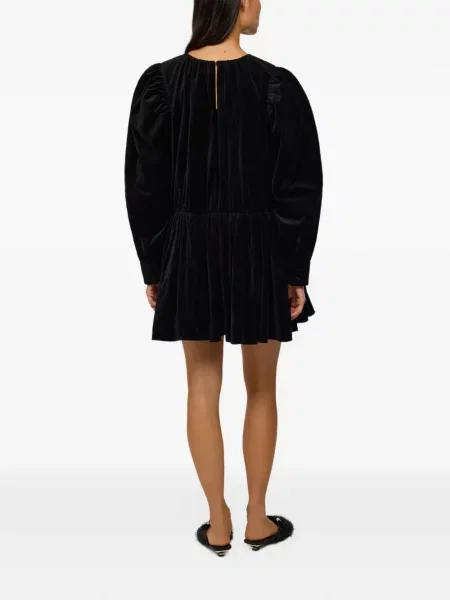 Rochie Ganni de catifea negru