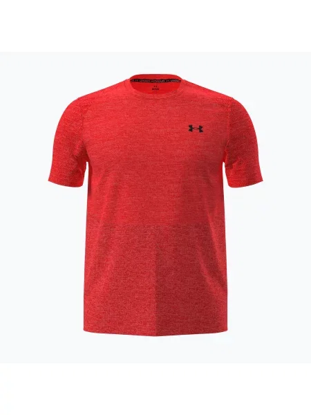 Tricou de antrenament pentru bărbați Under Armour Vanish Elite Seamless venom red/ultimate black negru