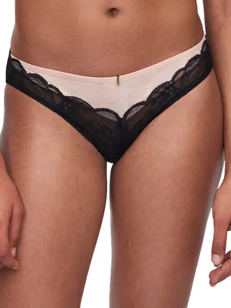 Женские трусики слип с низкой посадкой чорні