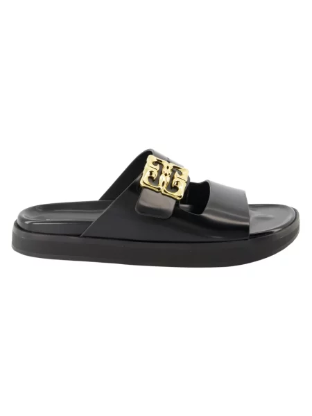 Klapki Givenchy skórzane czarne