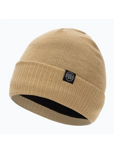 Olcsóbban. téli sapka Pitbull West Coast Beanie Small Logo 2 sand. Méret: OS bézs