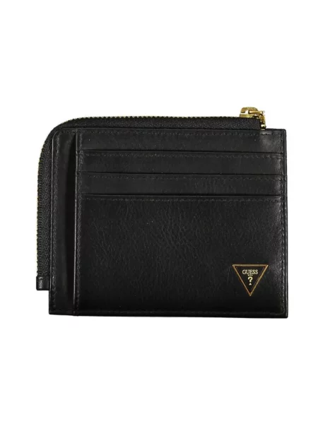 Jeansy Guess eleganckie skórzane czarne