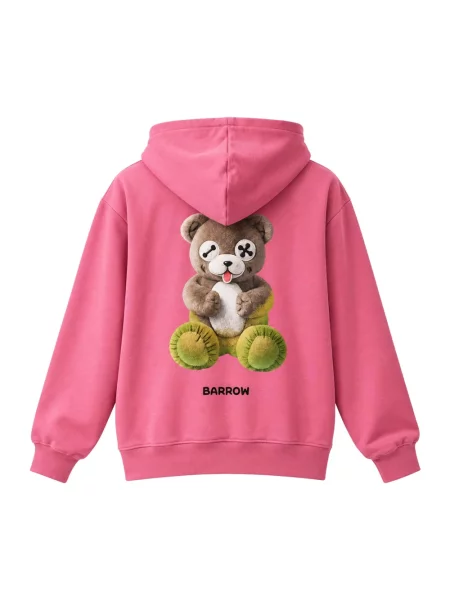 Bluza z kapturem Barrow z kapturem z nadrukiem różowa