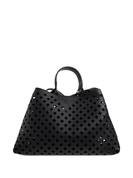 Geanta de piele Tod's din piele negru