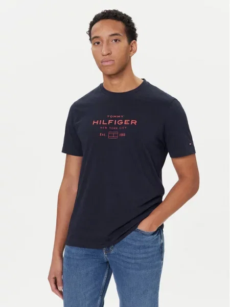 Tommy Hilfiger T-Shirt Stack Graphic granatowy