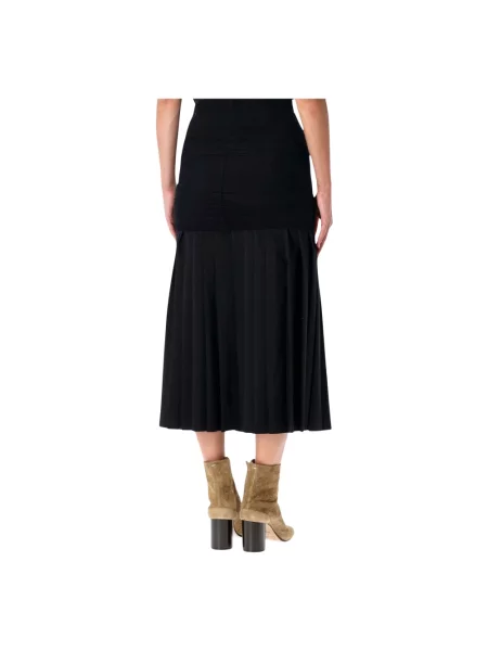 Spódnica Mm6 Maison Margiela z logo czarna