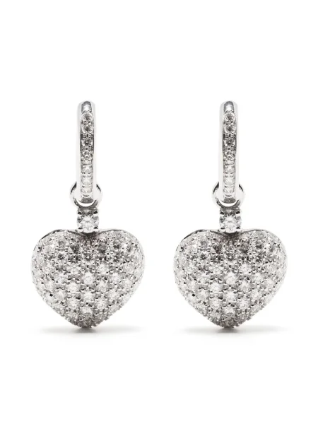 Aur alb diamant cercei Leo Pizzo alb