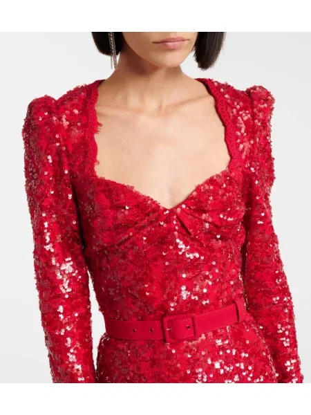 Rochie midi Rebecca Vallance până la genunchi de costum roșu