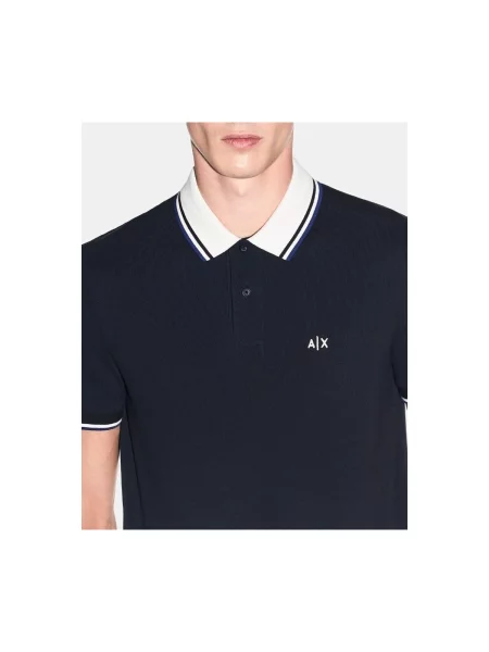 Tricou polo Armani Exchange albastru