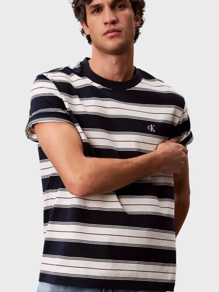 Футболка Calvin Klein Jeans в полоску из джерси