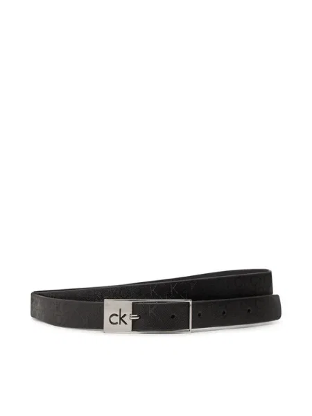 Calvin Klein Дамски Ck Cut Square Buckle черен
