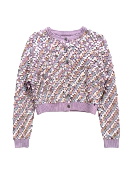 Cardigan Zankov cu paiete violet
