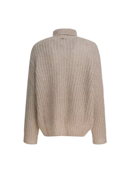 Sweter z golfem Herno do golfa beżowy