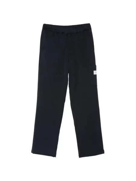 Pantaloni cargo Flâneur cu autograf negru