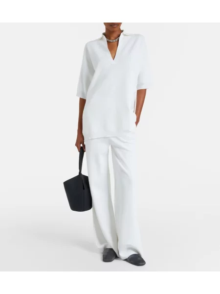 Top Max Mara tricotate alb