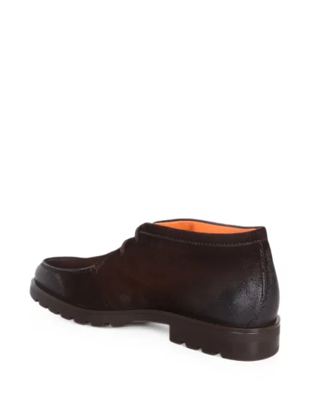 Ghete desert Santoni din piele de căprioară maro