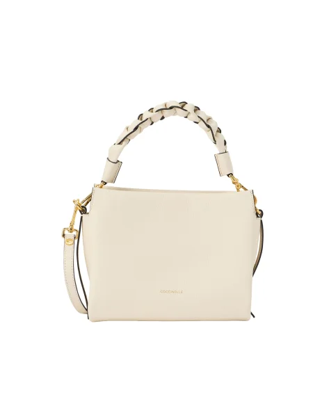 Coccinelle Ročna torbica BOHEME GRANA nude bela