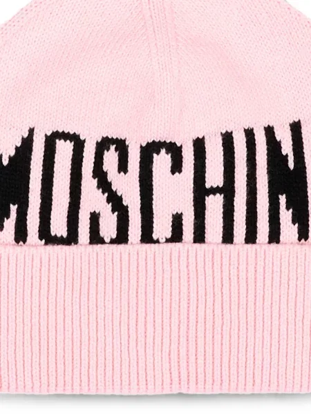 Czapka dziecięca Moschino różowa