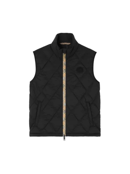 Kamizelka Burberry pikowana czarna