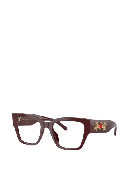 Квадратни слънчеви очила Dolce & Gabbana Eyewear червено