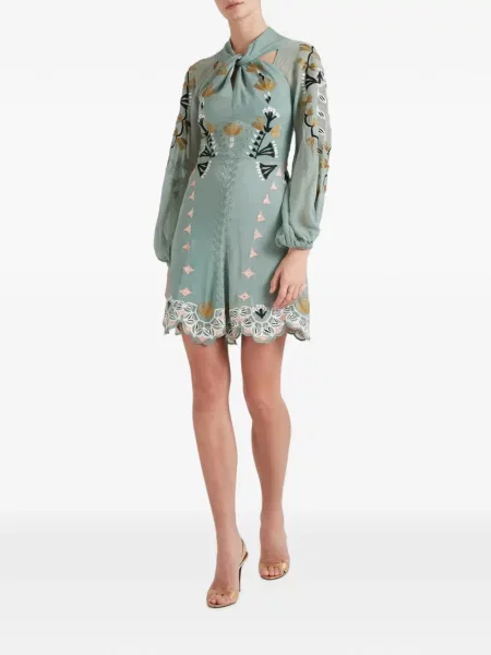 Rochie mini Temperley London verde