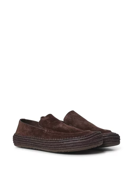 Szarvasbőr fonott loafer Loewe barna