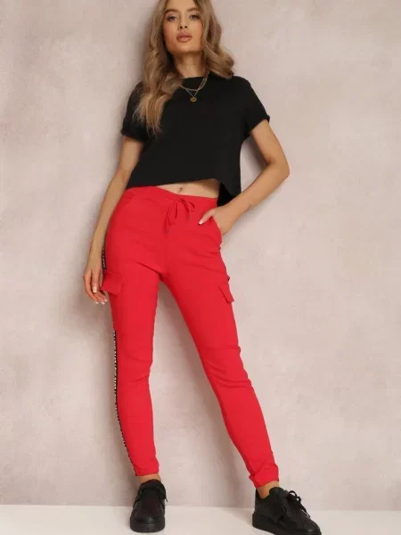 Spodnie Olythia czerwone