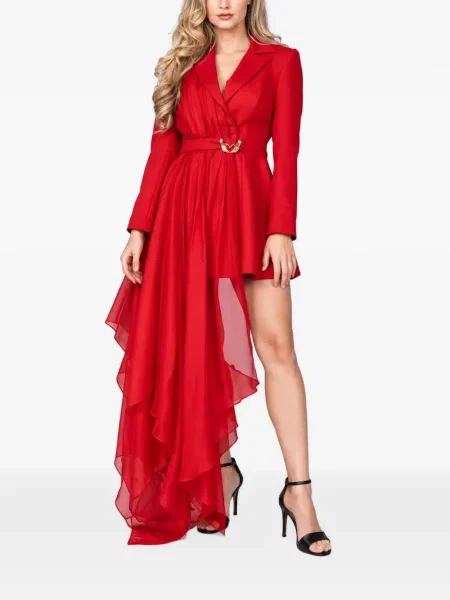 Rochie mini Monarh drapată roșu