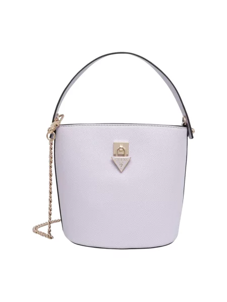 Guess torebka crossbody z imitacji skóry PATSIE fioletowa