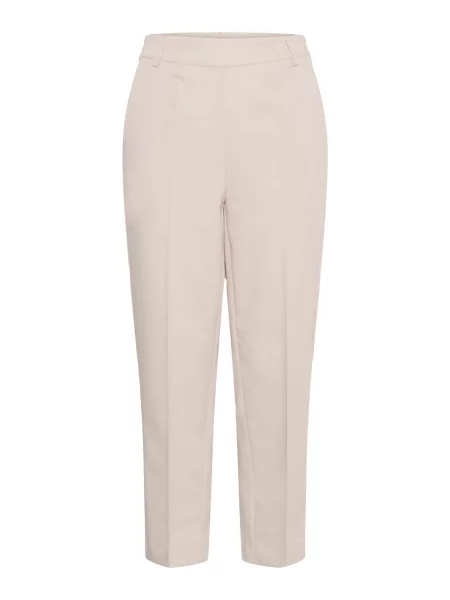 Kaffe Pantaloni cu dungă KASakura crem