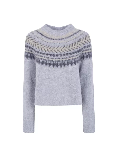 Sweter Barbour wełniany szary