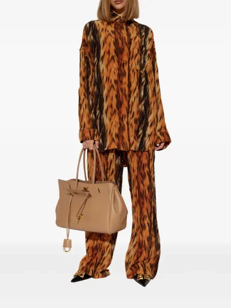 Pantaloni Balenciaga cu imagine maro