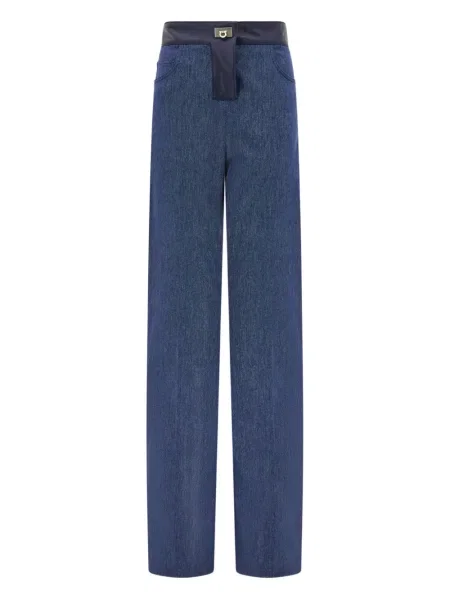 Blugi Ferragamo din piele albastru