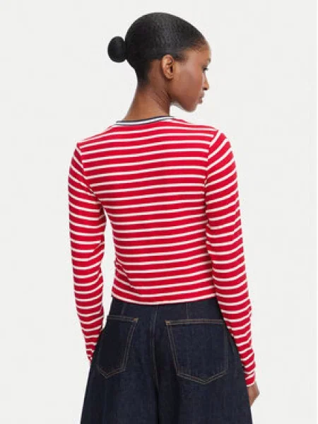 Tommy Jeans Kardiganas raudona