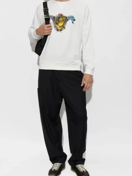 Pantaloni Kenzo de lână negru