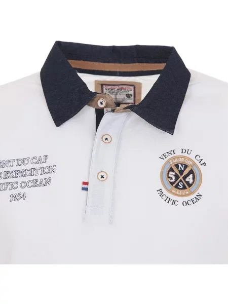 Polo majica Vent Du Cap bijela