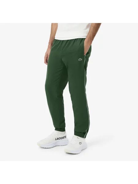 Lacoste Spodnie Dresowe Regular Fit zielone