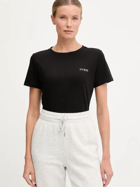 Тениска Guess NEW COLETTE дамска черно