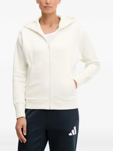 Hanorac cu glugă Adidas cu dungi cu broderie cu cordon negru
