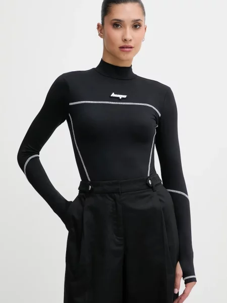 Body Hugo Blue cu guler înalt negru