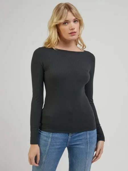 Lee Ls Boat Neck Лонгслів чорний